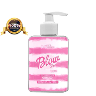 BLOW GIRL gel Creme Beijável Morango para Virilha 320ml