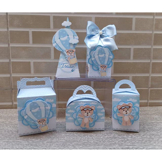 Ursinho Baloeiro - Kit de Festa Personalizados - Lembrancinhas de Festa