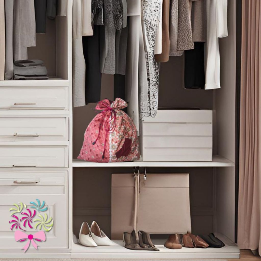 Saquinho Maternidade para Mamãe Porta Roupa Intima Gestante Organizador ...