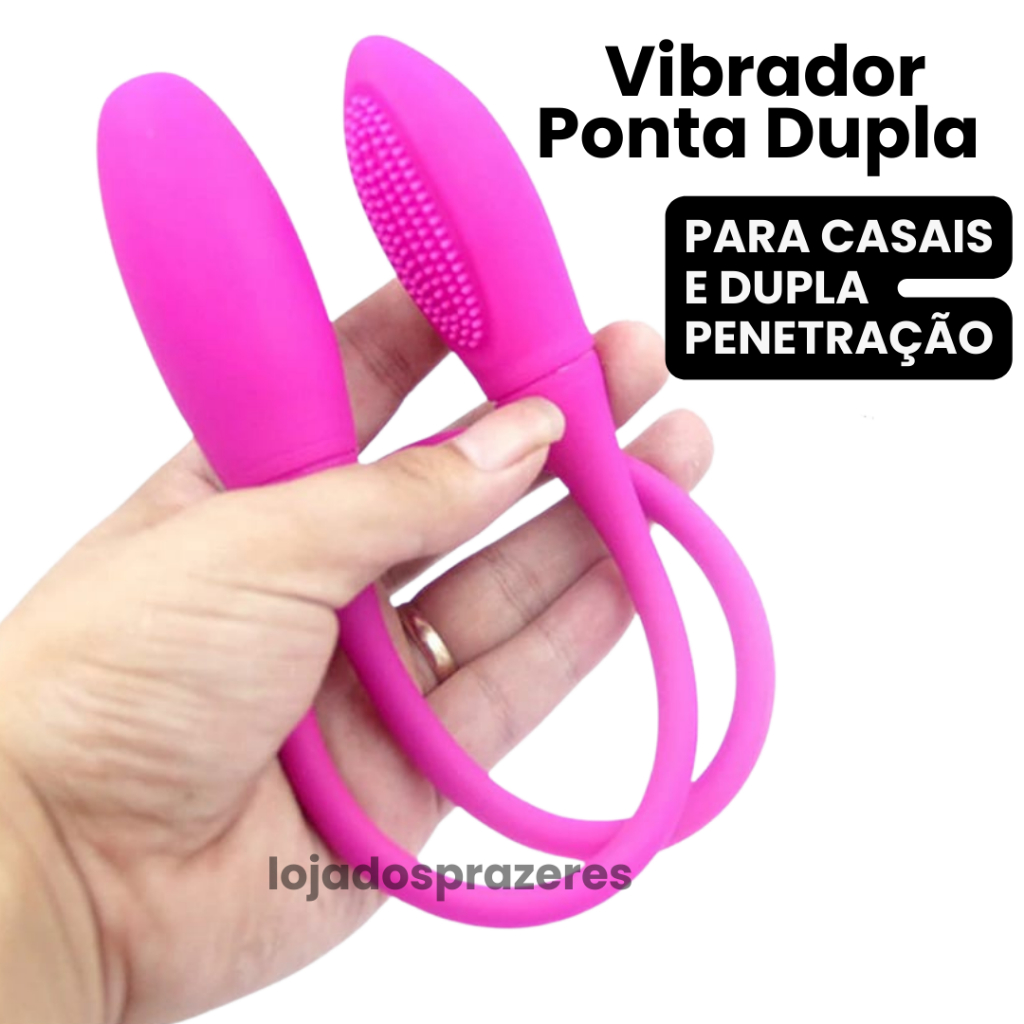 Vibrador Duplo Duas Pontas para casal Cordinha Dupla Penetração Vibrador  Anal Vaginal Ponto G Lésbicas Casal Mulheres Recarregável Snaky Vibe Pretty  ...