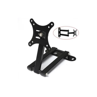 Suporte para televisão TV Monitor Bi Articulado Reforcado Preto Kit completo