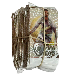 Kit 200 Cards Figurinhas FIFA ICONS 50 Pacotinhos Jogadores Lendas Do Futebol Cartas de Bater Bafô em Oferta na Shopee