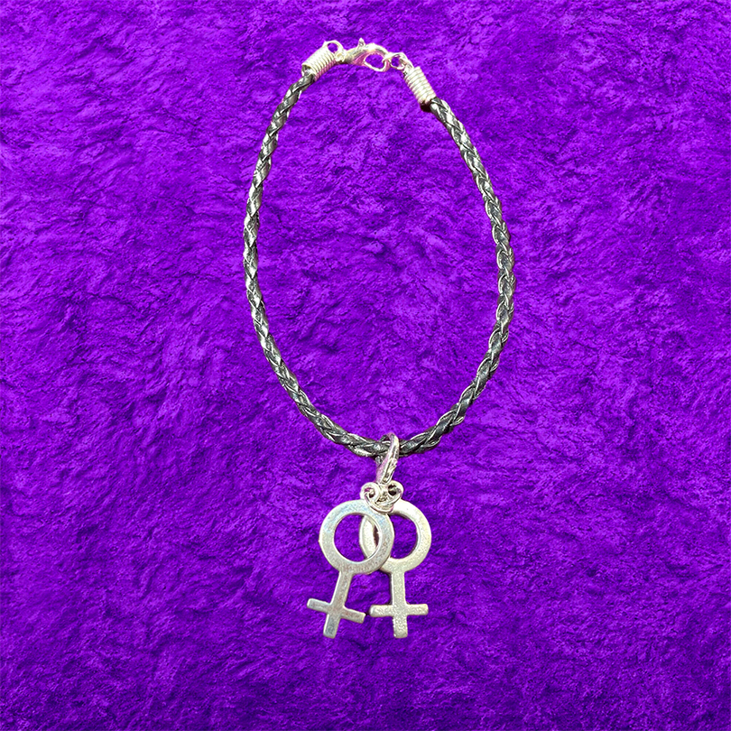 Pulseira Duplo-Vênus — Lésbica Sáfica Sapatão Acessórios Orgulho Labrys ...