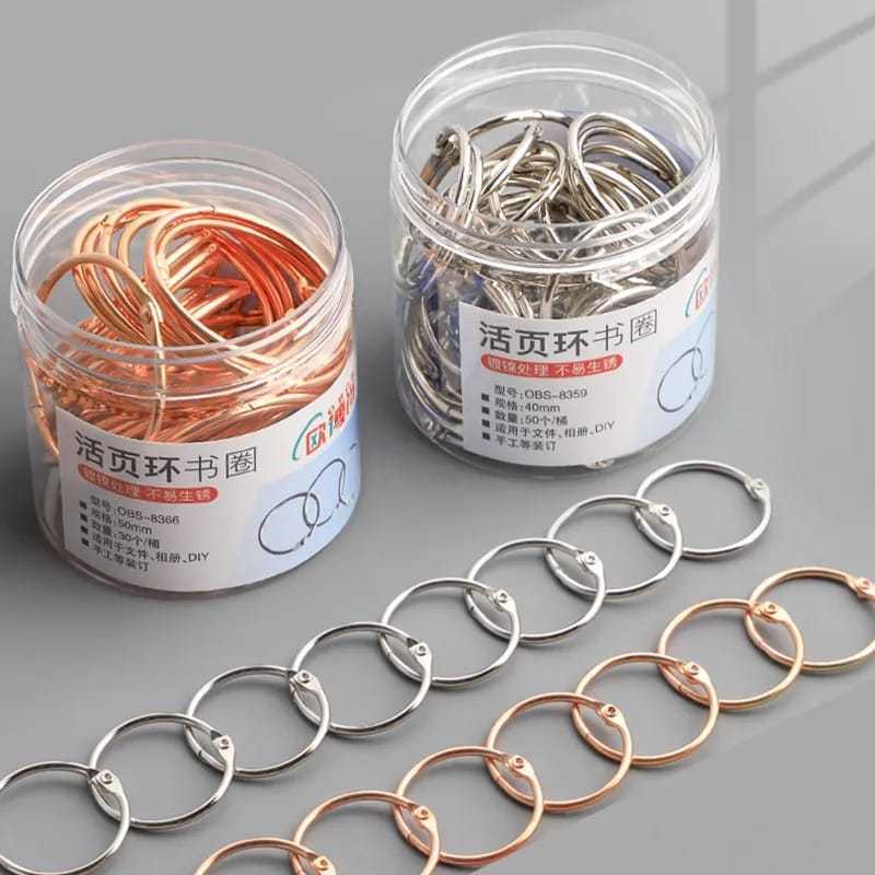 Kit Argolas Articuladas para Encadernação, Agenda ou Fichários