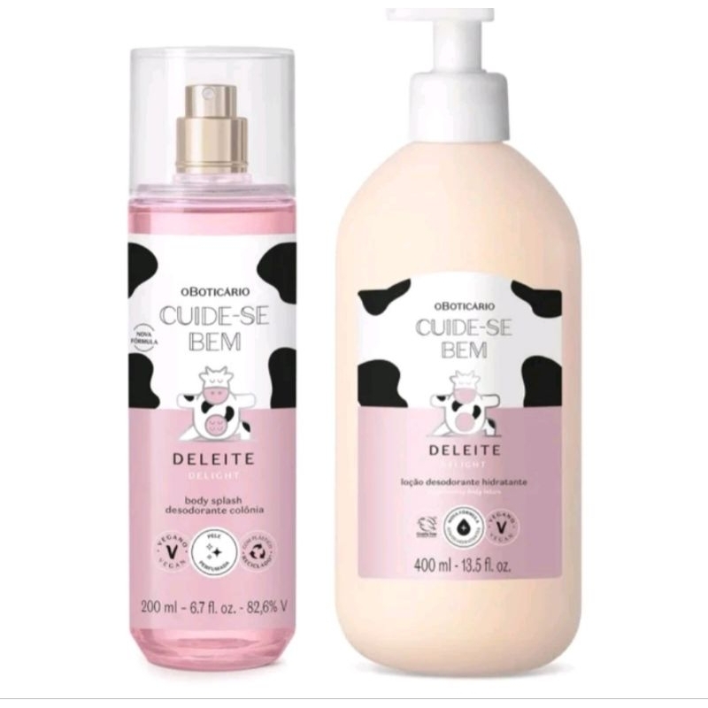 Kit Cuide-se Bem Deleite O Boticário Hidratante + Body Splash | Shopee ...
