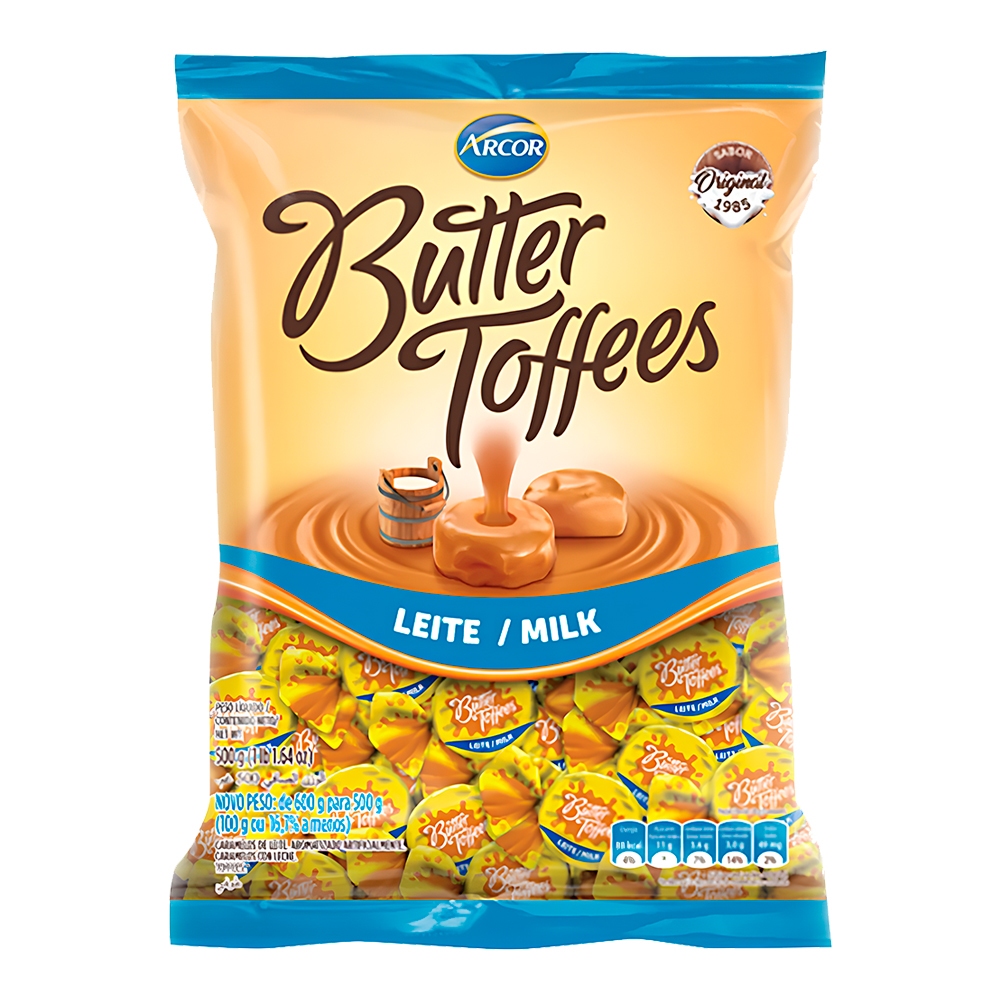 Bala Butter Toffee Leite Milk 500g