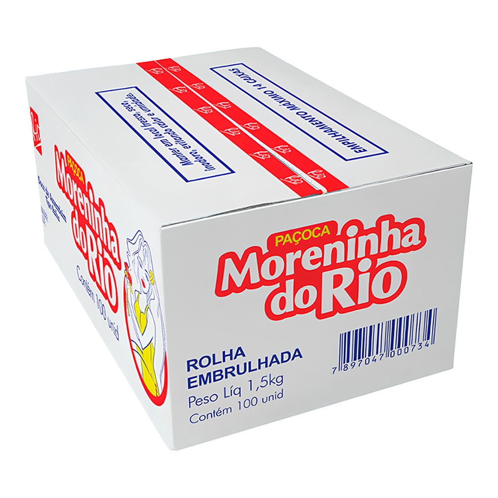 Paçoca Moreninha do Rio 1,5kg 100 Unidades