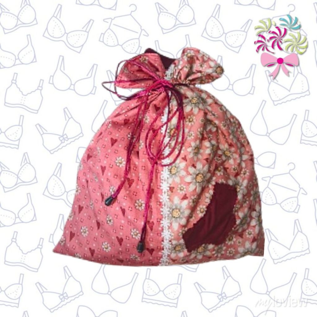 Saquinho Organizador Porta Roupa Íntima Organização de Mala de Viagem ...