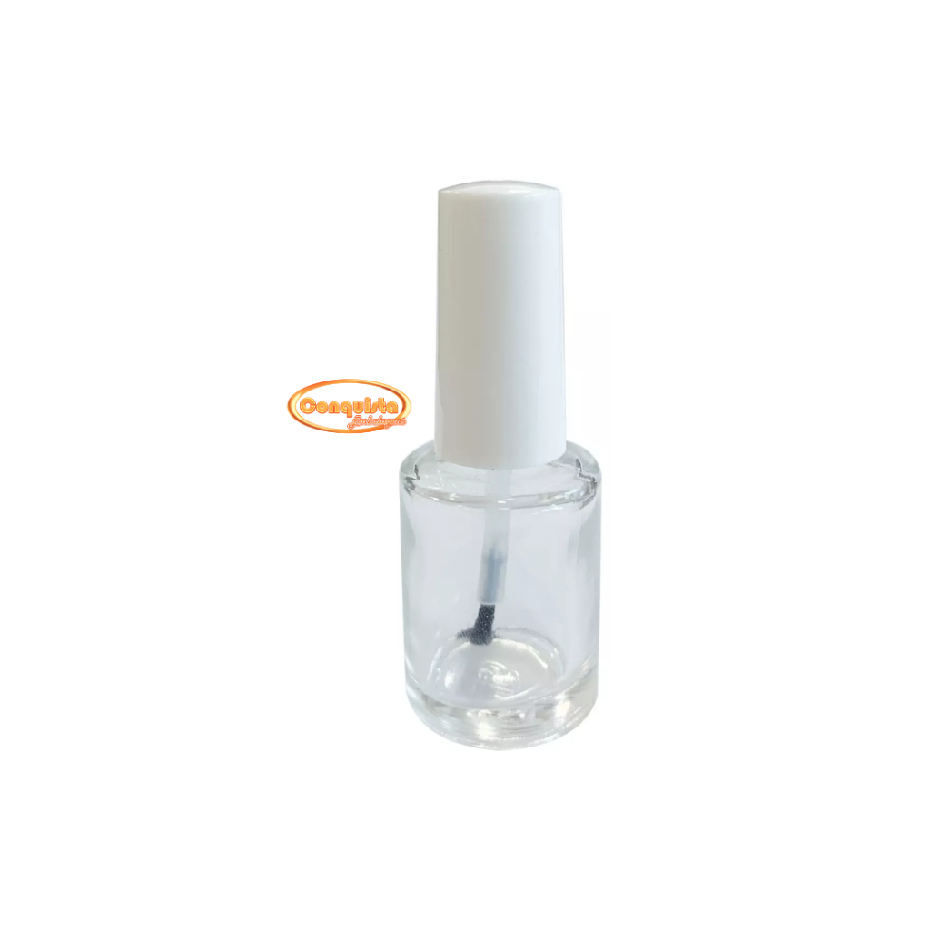 Kit C/ 20 Frascos De Esmalte Vazio Cilíndrico 7ml Incolor Cor Pérola