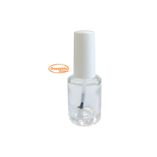 Kit C/ 20 Frascos De Esmalte Vazio Cilíndrico 7ml Incolor Cor Pérola