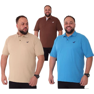 camisetas gola polo camisa masculina robles extra pluz size G1 G2 G3 piquet 30.1 super promoção