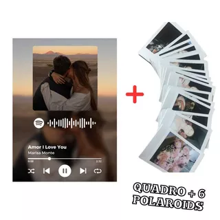Quadro Placa Spotify Personalizável Diversos Modelos Presente Namorados Aniversário