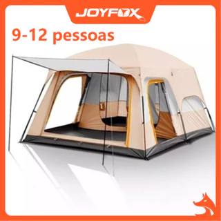 JOYFOX Barraca Camping Acampamento 9-12 Pessoas Grande Família Lux barraca 8 pessoas impermeável