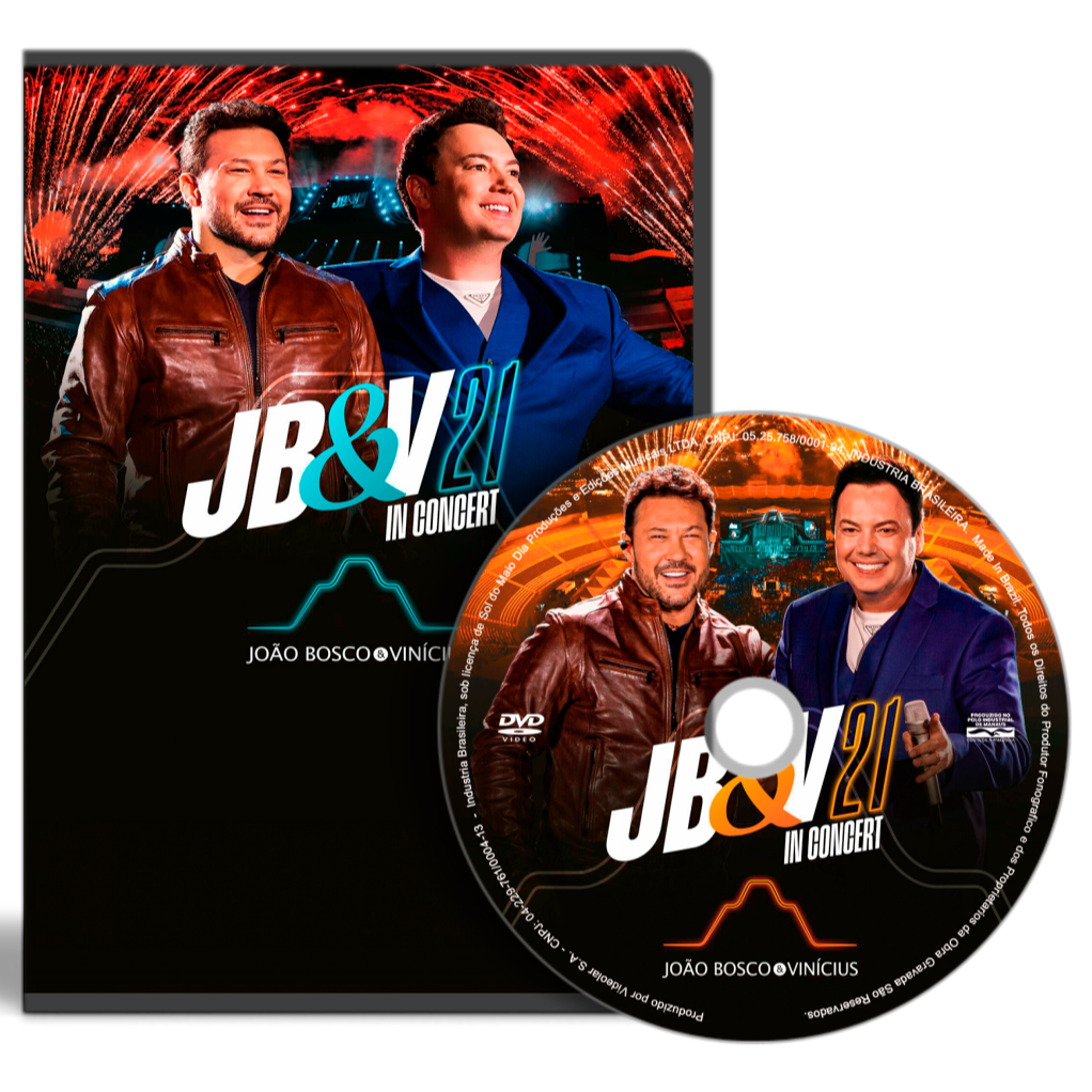 DVD - João Bosco & Vinicius - JB&V21 In Concert | Shopee Brasil