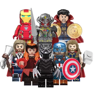 Bonecos Articulados e montáveis Brinquedo Figura de Ação Lego Super Heróis Vários Personagens