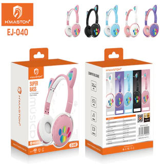 Hmaston EJ-040 Fones de ouvido Cat Claw Fones de ouvido Cat Ear Fones de ouvido sem fio Bluetooth