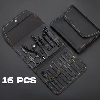 Kit 16 Pçs/Set Profissional Aço inoxidável Para Manicure Pedicure
