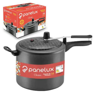 Panela de Pressão 7 Litros Antiaderente Panelux Anti Aderente 7L Classic Preta 61067