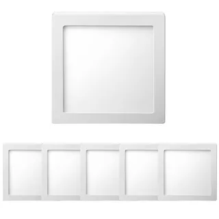 Kit 6 Luminária Painel Plafon Sobrepor Quadrado Led 18w Bivolt ELGIN
