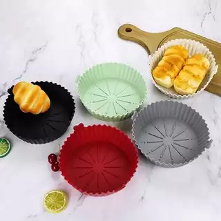 PROMOÇÃO Forma Quadrada/Redonda Airfryer De Silicone-1 Unidade