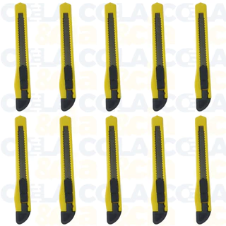 Kit 10 Und Estilete Fertak, Para Corte Multiuso, Com Trava, 9mm