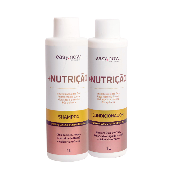 KIT Shampoo + Condicionador +NUTRIÇÃO EASY NOW 2L | Shopee Brasil