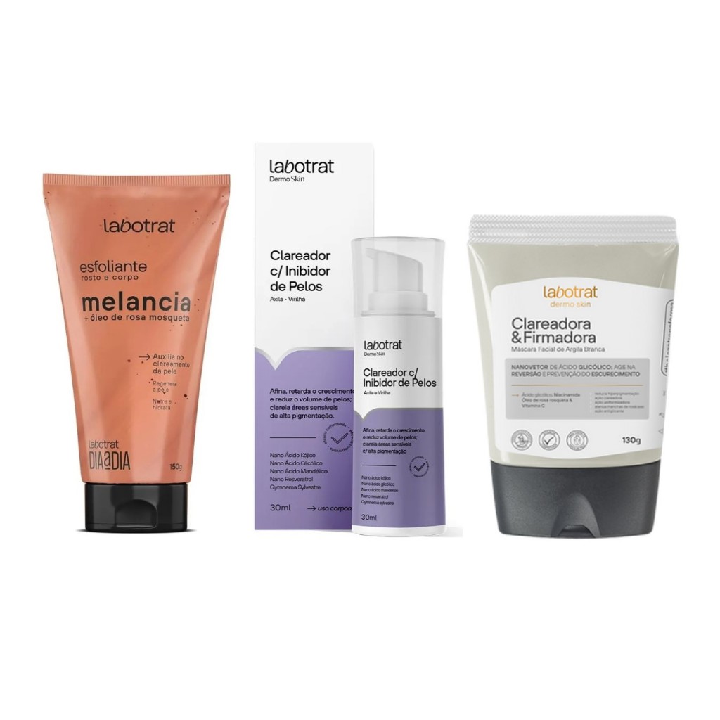 Kit Perfeito Para Clareamento Com Inibidor de Pelos Labotrat