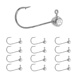 kit 10 Micro Jig Head para Camarão e Shad 4cm e 5cm