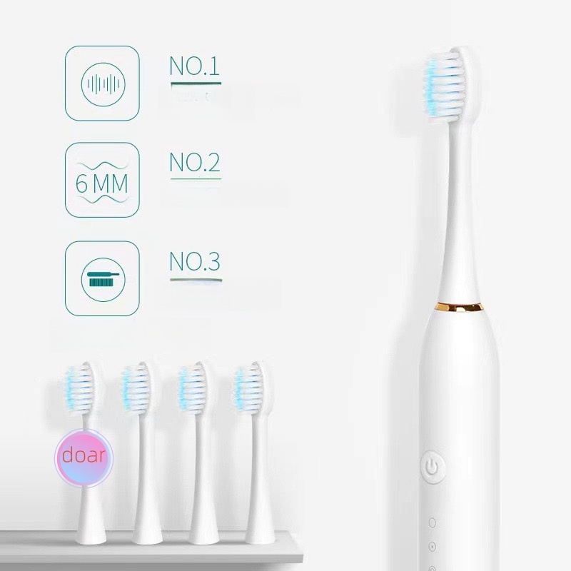 Escova De Dentes Elétrica Recarregável Ideal Para Adultos Crianças -AK20098