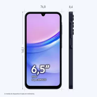 CELULAR SAMSUNG GALAXY A15 4G 4RAM +128GB NACIONAL ANATEL NFE GARANTIA 1 ANO