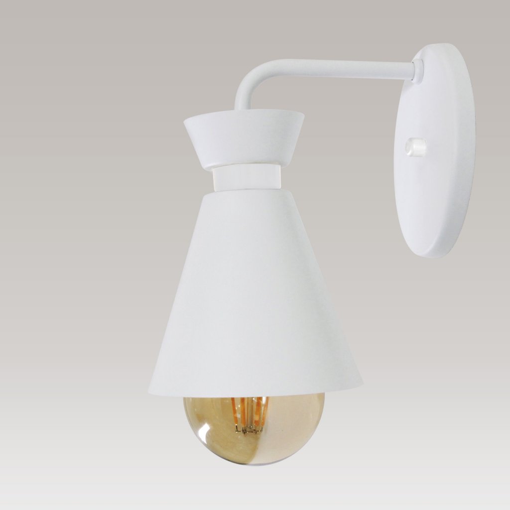 Arandelas Interno Retro Berliny Alumínio Decorações LuminaLux Branca