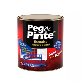 Tinta Esmalte Sintético Base Solvente P/ Madeira e Metal Eucatex Peg & Pinte 900ml Brilhante Standard Várias Cores