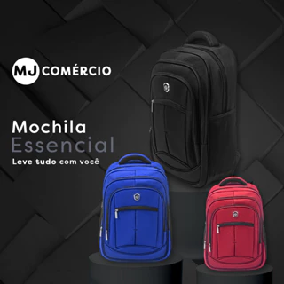 Mochila Notebook Escolar Executiva Masculina Feminina Bolsa Resistente MA0717-PL