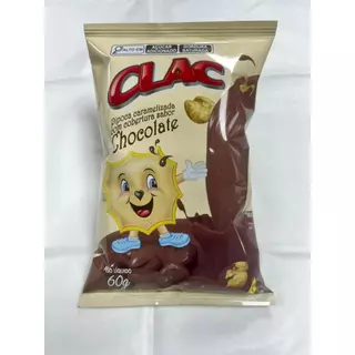 Pipoca Clac - caramelizada com cobertura sabor chocolate 10x60g