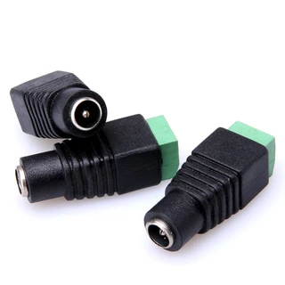 Kit 10 Unidades Conector Plug P4 Femea de Alimentação Camera Cftv Segurança Fita Led fonte
