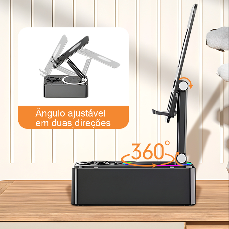 BYZ]-MIC-505 caixa de som com 2 microfone sem fio mini Karaokê
