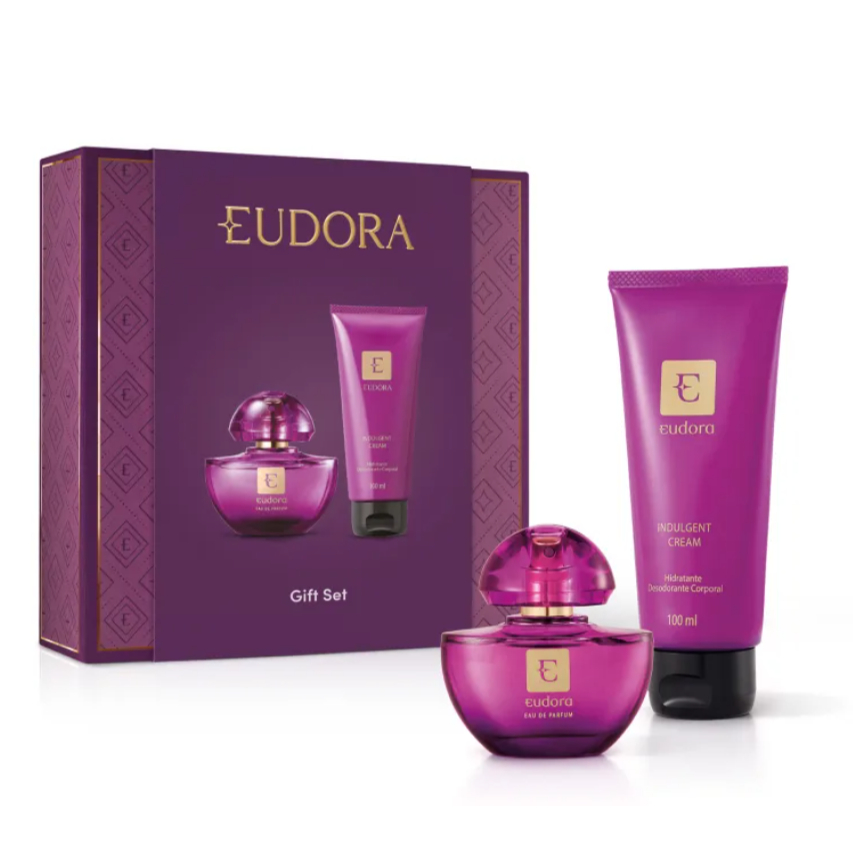 Kit Presente Eudora Roxo EDP Miniatura