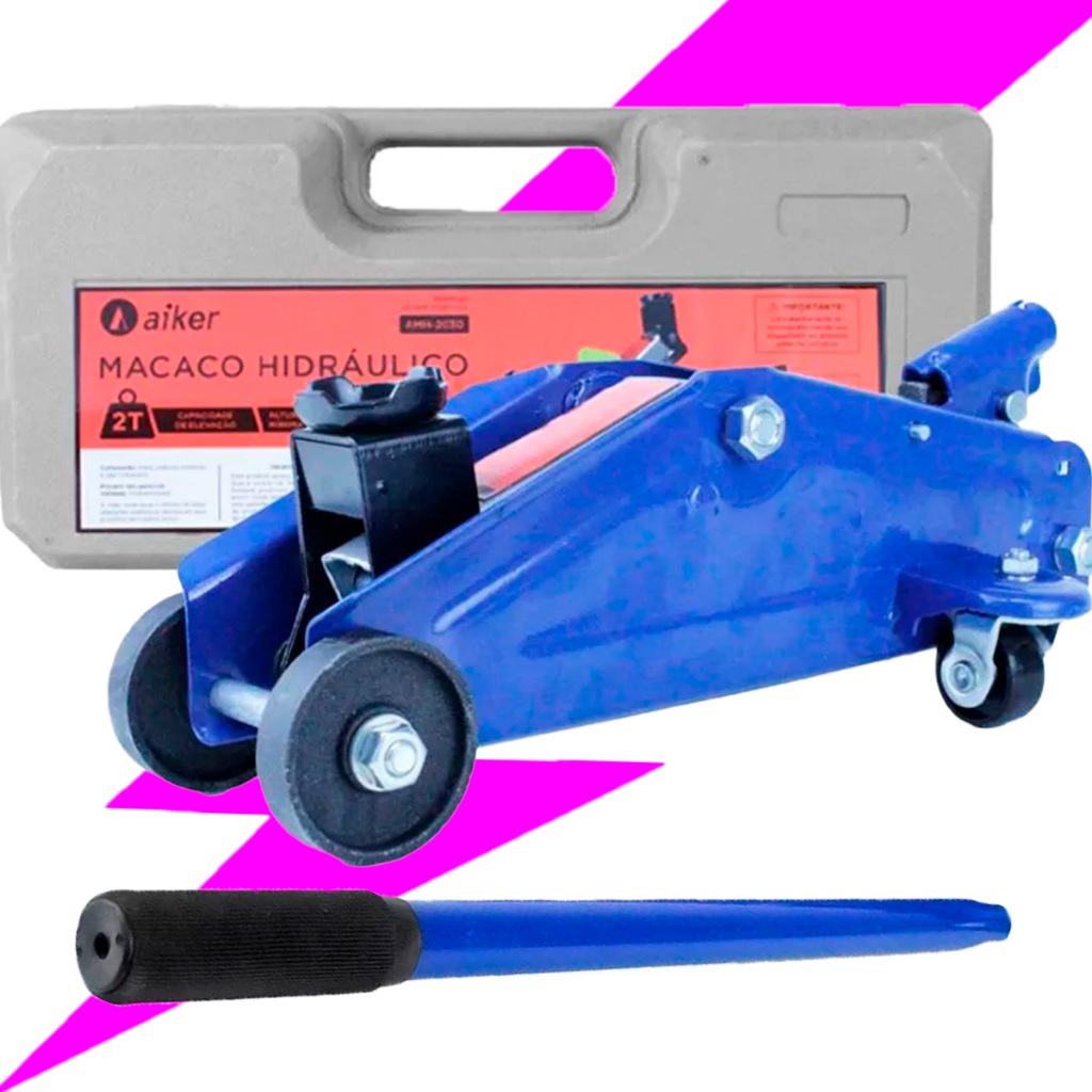 Macaco Hidráulico Jacaré 2t Veícular Universal Com Maleta | Shopee Brasil