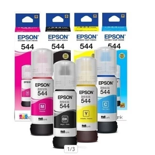 4 Refil de Tintas Compatível Epson 544 / L3110 L3150 L3210 L3250 T544 BK C Y M