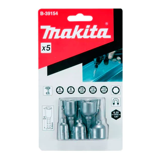 Jogo de Soquete Magnético 13x50mm 5 Peças B-39154 Makita