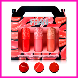Franciny Ehlke Glosslicious Gloss Labial 3un (Cherry Lips, Juicy Lips, Cookie Lips) em Oferta na Shopee