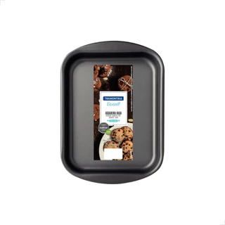 Assadeira Rasa Tramontina para Bolos e Cookies Antiaderente Starflon Max Alumínio 22cm 1,4L 20053022