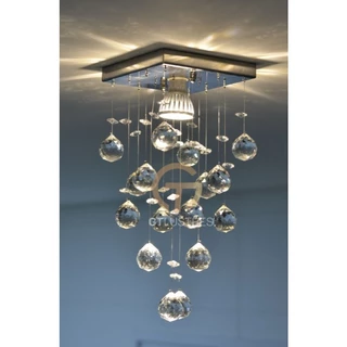 Achadinhos da shoppe sala LUSTRE delicado e Charmoso para Quarto Sala Hall de Entrada ALTO BRILHO Em Acrílico Modelo Chuva Pontuda Pra Sala Em Promoção