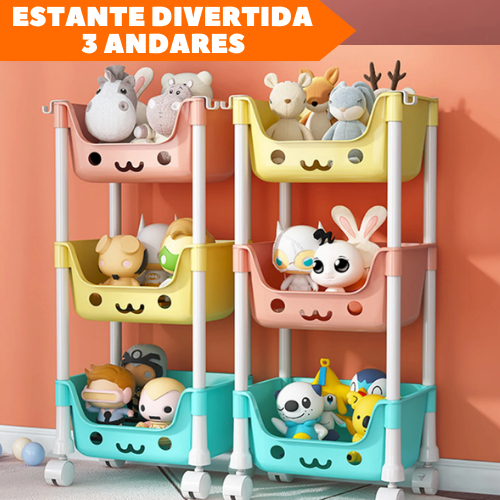 Organizador de Brinquedos - Nicho Infantil - Estante Infantil - Bebê