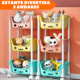 Organizador de Brinquedos - Nicho Infantil - Estante Infantil - Bebê