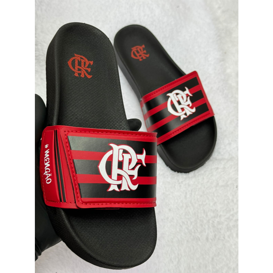 Chinelo Slide Flamengo Masculino Sandalia Velcro 2024 | Shopee Brasil