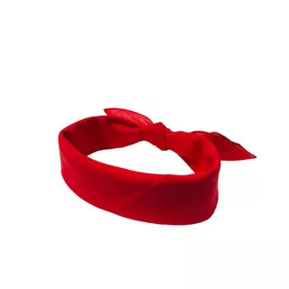 Bandana Lenço Vermelho Liso Tradicional Para Cabeça Junina