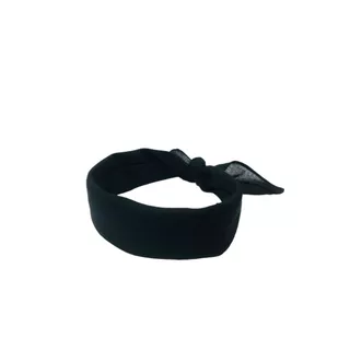 Bandana Lenço Preto Liso Tradicional Para Cabeça