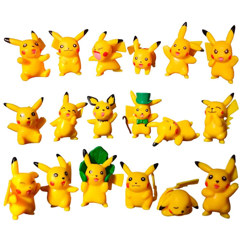 Miniaturas Pikachu Pokémon 3,5 a 5cm - Mini Brinquedo Decoração PVC ...