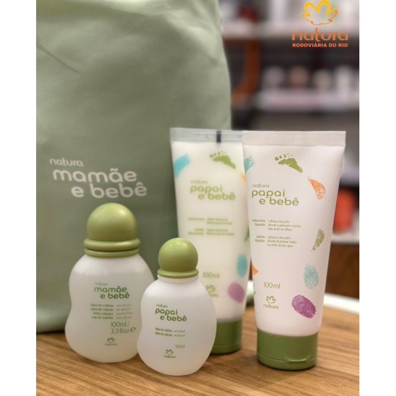 kit papai e bebê natura 5 produtos | Shopee Brasil